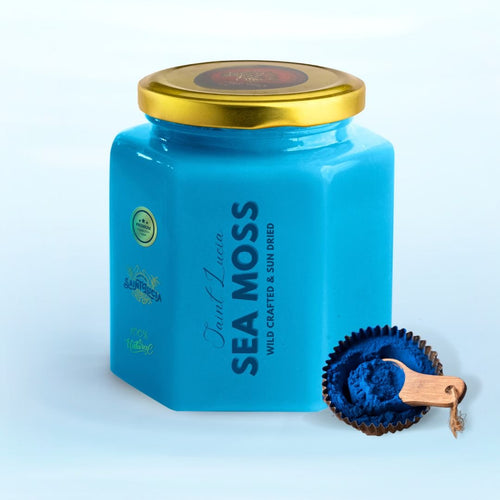 Blue Spirulina Infused Sea Moss Gel - seamoss.ae